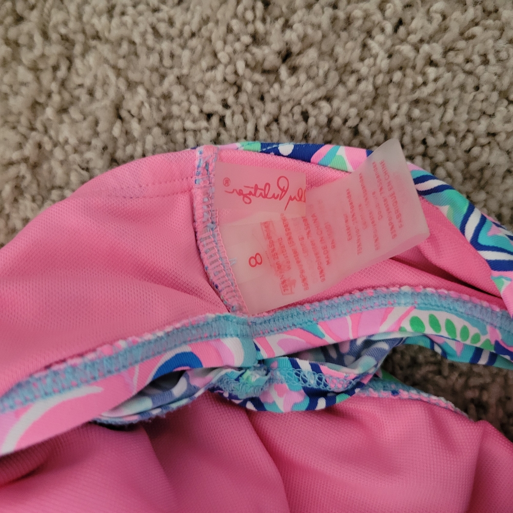 Lilly Pulitzer Pink and Blue Swimsuit - Picture 3 of 7